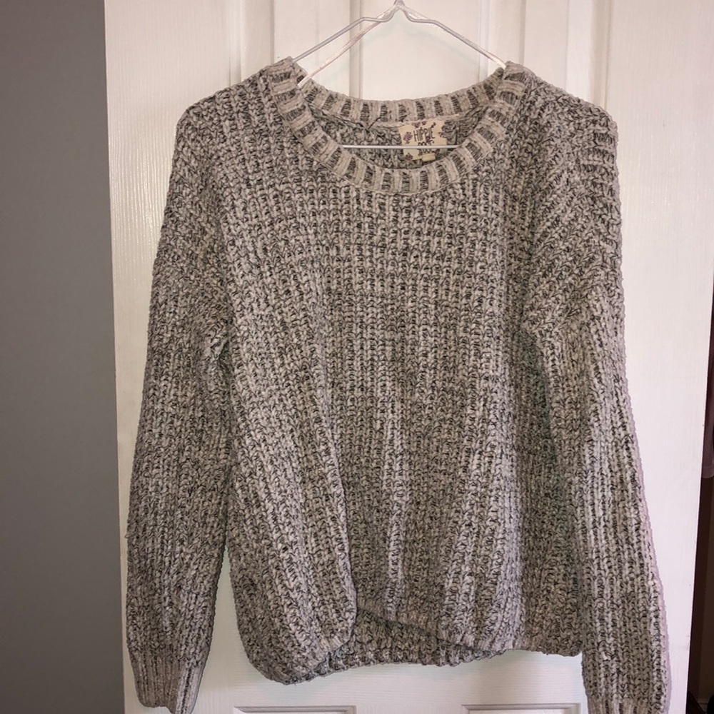 grey sweater